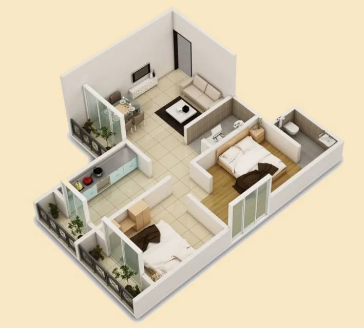 9 Desain & Denah Rumah Type 36 Sederhana Minimalis 14 desain rumah tipe 36