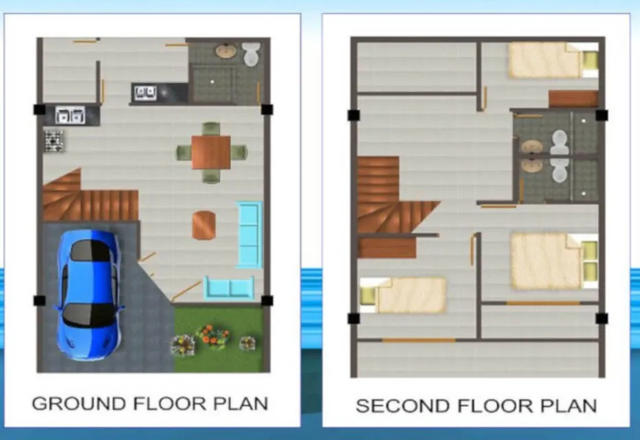 9 Desain & Denah Rumah Type 36 Sederhana Minimalis 11