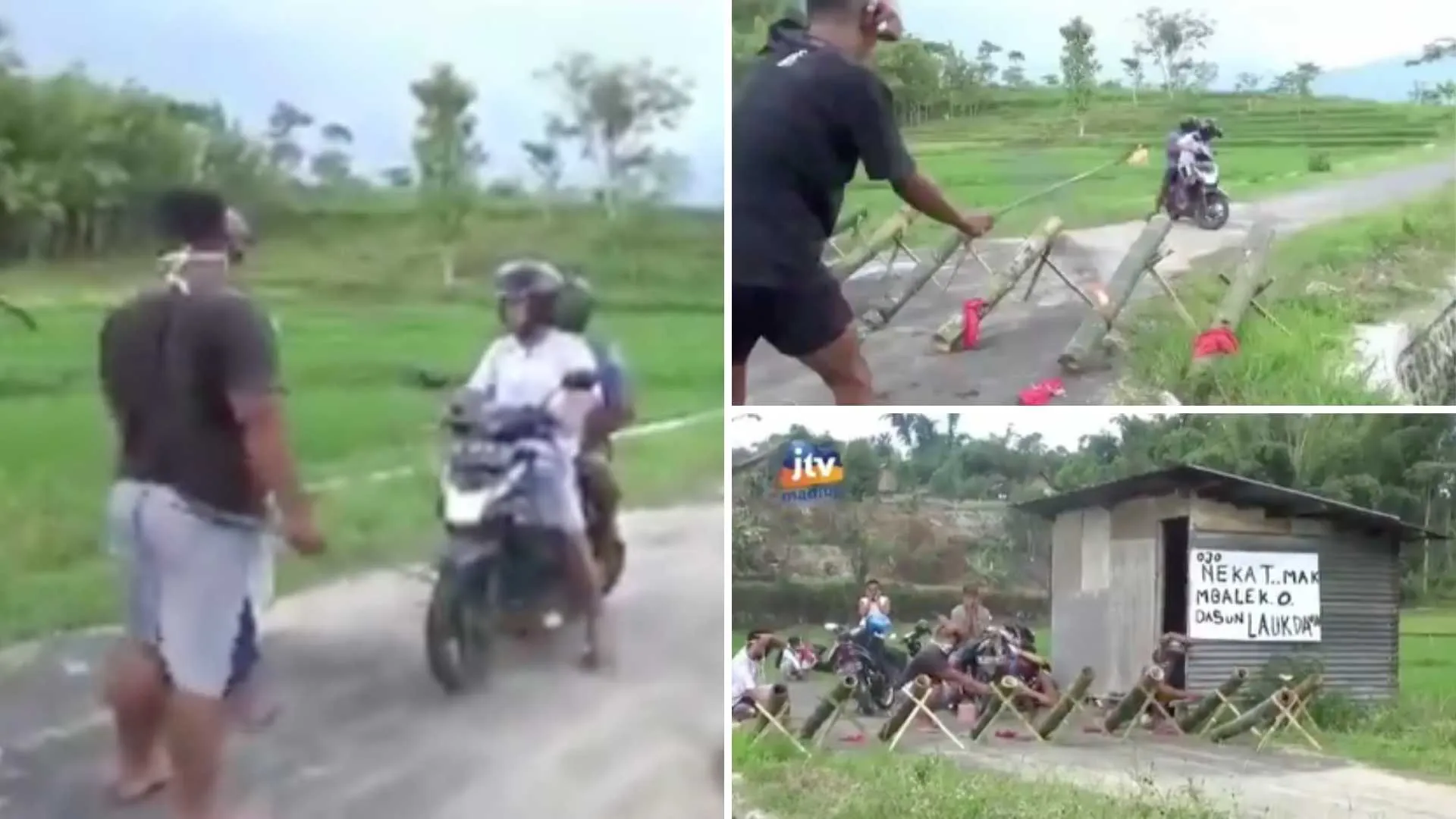 Unik, Warga Dusun Mengusir Pendatang dengan Meriam Bambu. Kaya Mau Perang Aja Nih