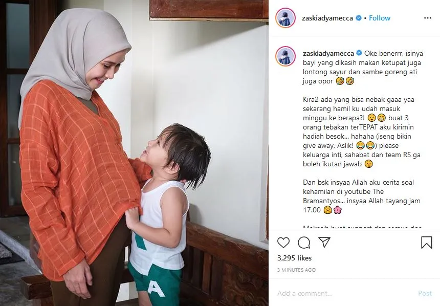 Pamer Perut Buncit Setelah Lebaran, Zaskia Adya Mecca Umumkan Kehamilan ke-5. Selamat! 3