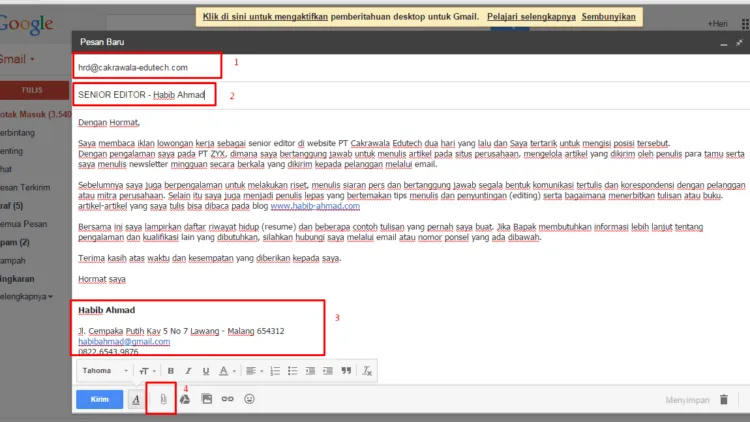 6 CV Fresh Graduate Tanpa Pengalaman + Cara Buatnya 12