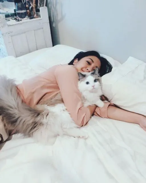 10 Artis yang Ternyata Bucing alias Budak Kucing. Sayang Banget sama Peliharaan Mereka yang Satu ini 19