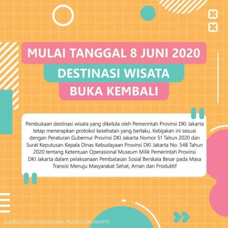 Daftar Tempat Wisata yang Sudah Buka di DKI Jakarta. Sudah Bisa Liburan Nih di Era New Normal 5