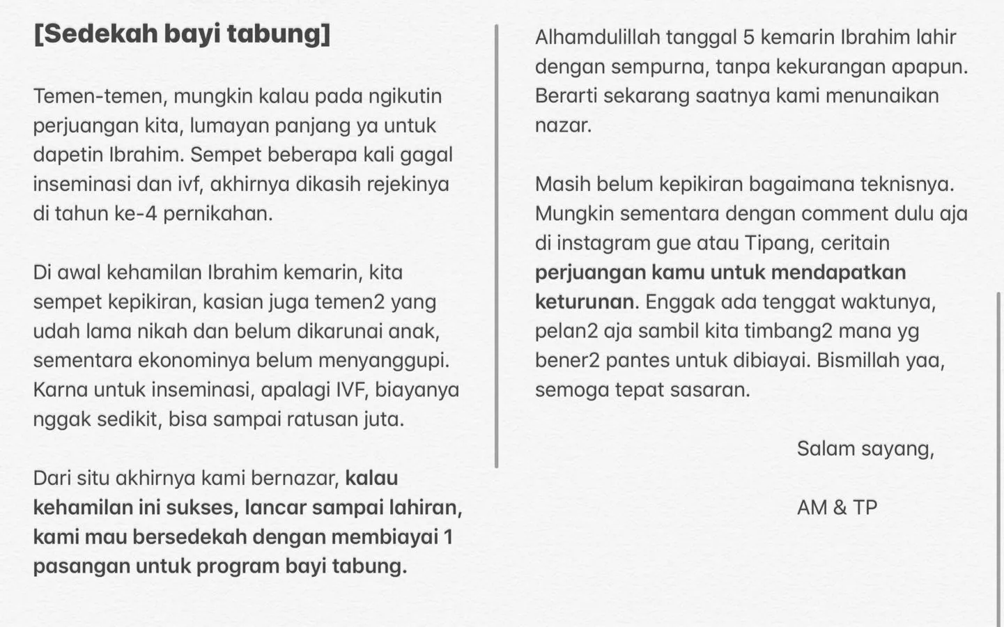 Kehamilan Lewat IVF Akhirnya Berhasil, Arief Muhammad dan Istri Ingin Sedekah Bayi Tabung 4