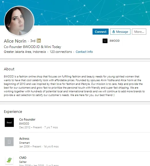 6 Profil Linkedin Artis yang Bisa Ditilik dan Dipelajari. Bukan Sekadar Buat Pamer Prestasi! 10