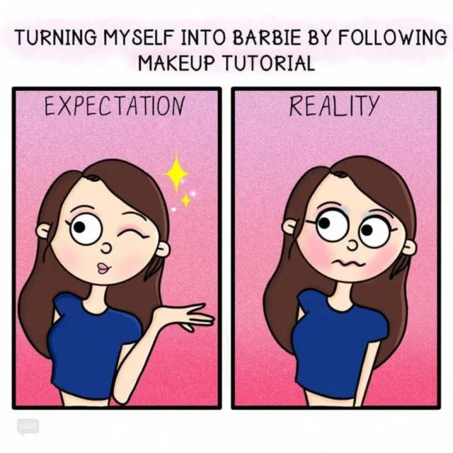 8 Ilustrasi Kekecewaan Cewek Soal Ekspektasi vs. Realita Penampilan Mereka. Relate Banget! 15