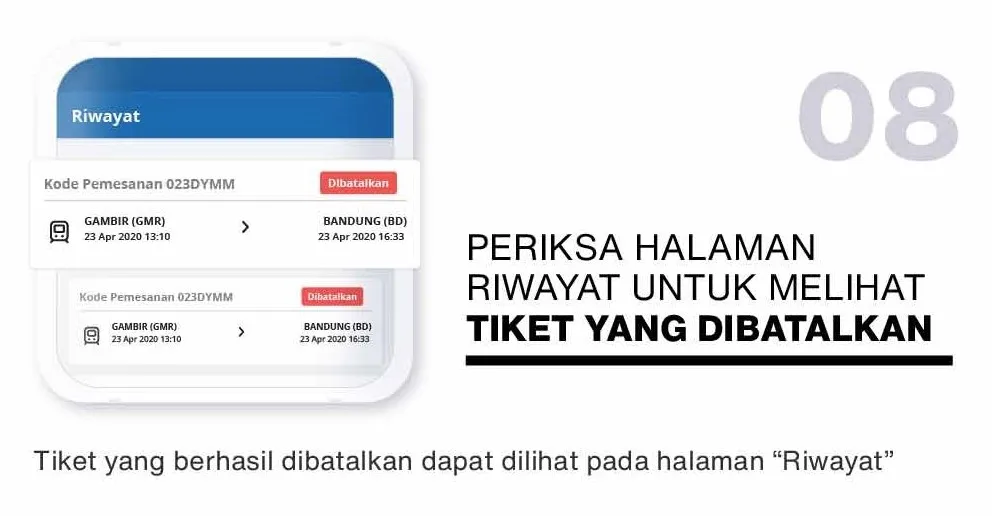 Begini Cara Mudah untuk Batalkan Tiket Kereta Api. Nggak Perlu ke Stasiun, Sambil Rebahan Juga Bisa! 18