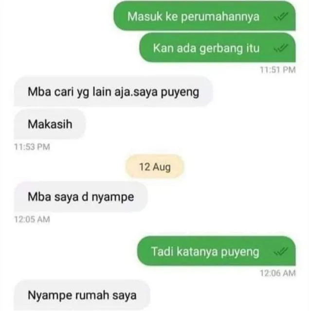 11 Percakapan Kocak Driver Ojol dan Penumpang (Part 2). Gini nih Akibat Kurang Fokus~ 15