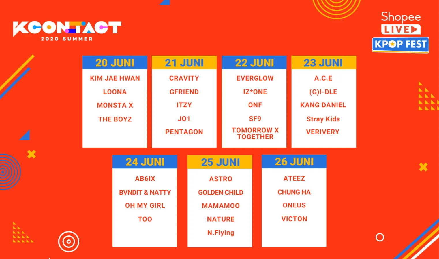 Tonton Konser Kpop Terbesar Tahun Ini, KCON 2020. Eksklusif dan Gratis di Shopee Live Kpop Fest! 5