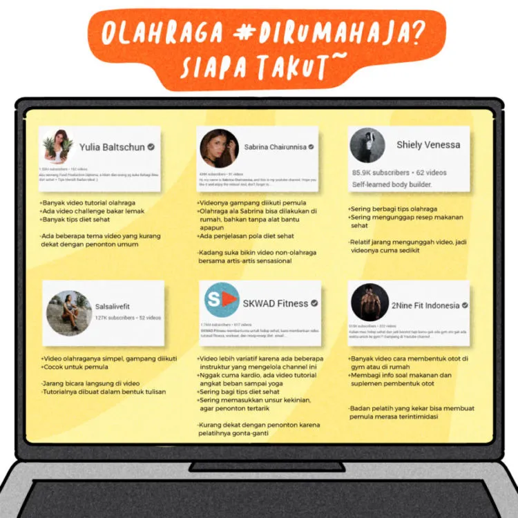6 Rekomendasi Channel YouTube untuk Olahraga di Rumah aja. Dari Tutorial sampai Challenge, Semua Ada 14