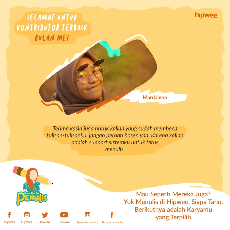 Mengenal Lebih Dekat dengan Kontributor Terbaik Bulan Mei. Ada yang Berprofesi sebagai HRD lho! 9