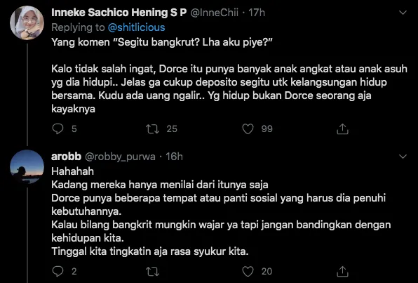 11 Reaksi Warganet Memahami Definisi Bangkrutnya Dorce. Jatuh Miskinnya Artis Masih Kaya, Ya! 21