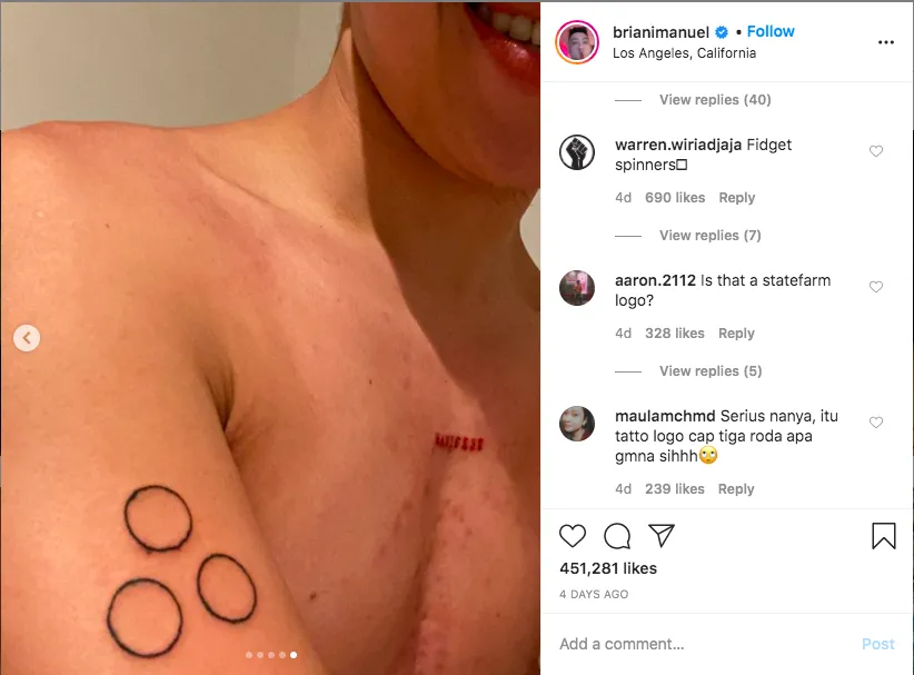 Rich Brian Pamer Tato Baru dengan Makna Mendalam. Eh Warganet Malah Komentarnya Kocak 4