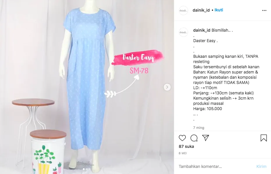 7 Olshop Baju Rumahan yang Ramah Bumil dan Busui. Fix, ini Rebutan Buibu Muda Se-Instagram! 14