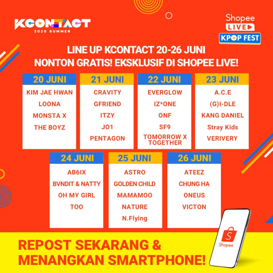 Tonton Konser Kpop Terbesar Tahun Ini, KCON 2020. Eksklusif dan Gratis di Shopee Live Kpop Fest! 8