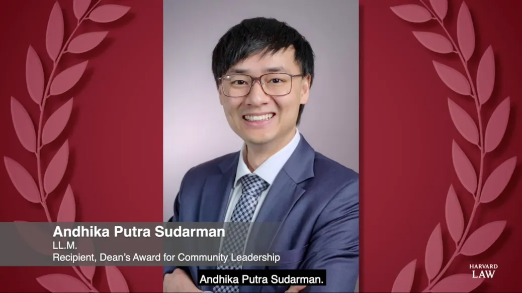 Andhika Sudarman, Pemuda Indonesia Pertama yang Terpilih untuk Berpidato di Wisuda Harvard Law School 1