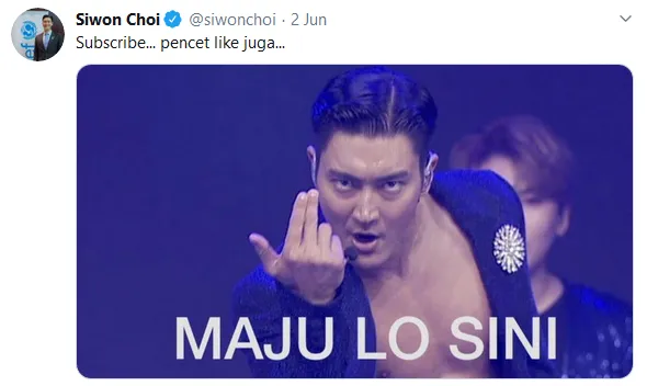 Kocaknya Kelakuan Choi Siwon Saat Main Twitter. Cieee, Lagi PDKT sama Warganet Indonesia, Ya? 14