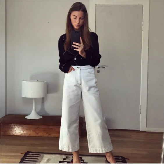 5 OOTD Celana Kulot Kekinian dengan Aneka Style 7