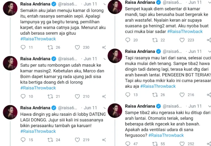 Kenang 10 Tahun Berkarier, Raisa Ceritakan Pengalaman Horor Saat Menginap di Hotel Kuno Sumatra 5