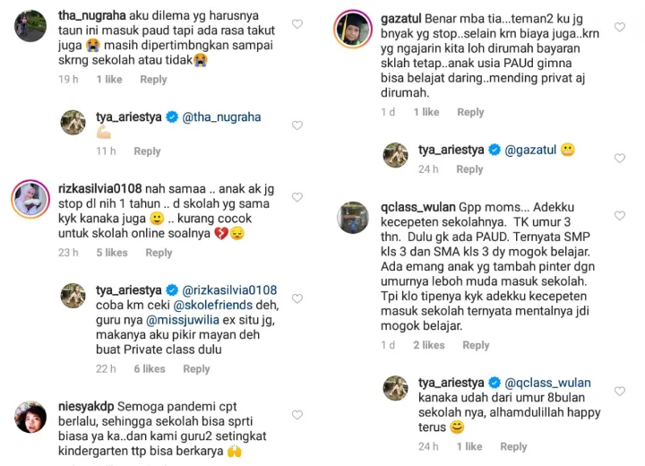 Khawatir Corona, Tya Ariestya Stop Sekolahkan Anaknya 1 Tahun ke Depan dan Pilih Belajar di Rumah 6