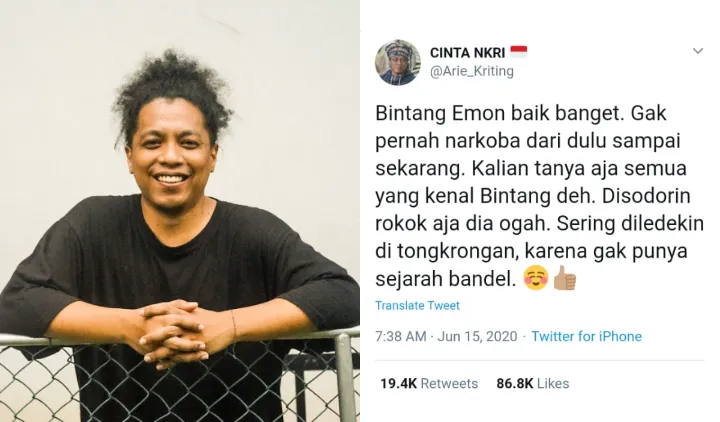 Inisiatif Lakukan Tes Urine dan Hasilnya Negatif Narkoba, Bintang Emon Makin Banjir Dukungan Seleb 9