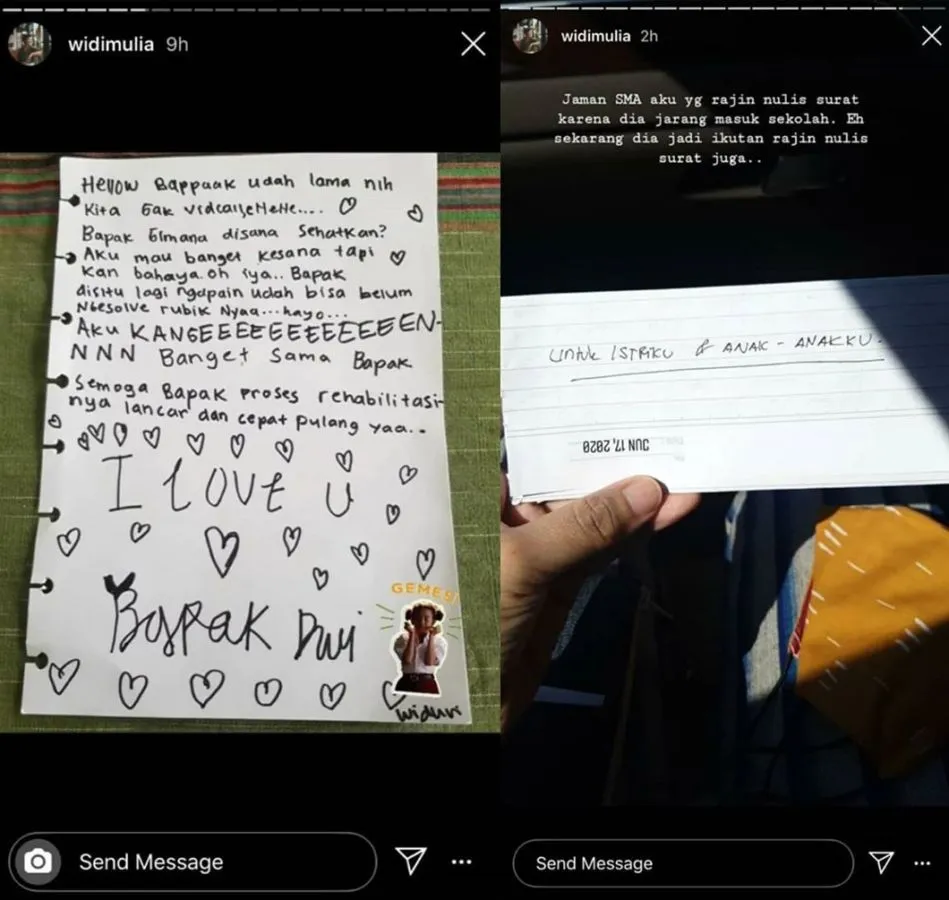 Terpisahkan Karena Sedang Direhabilitasi, Anak Dwi Sasono Menulis Surat Ungkapkan Cinta dan Kerinduan 4