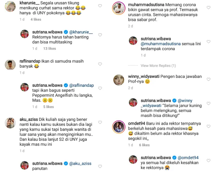 Cinta Mahasiswanya Kandas karena Corona, Rektor UNY Turut Prihatin dan Beri Saran Kocak 3