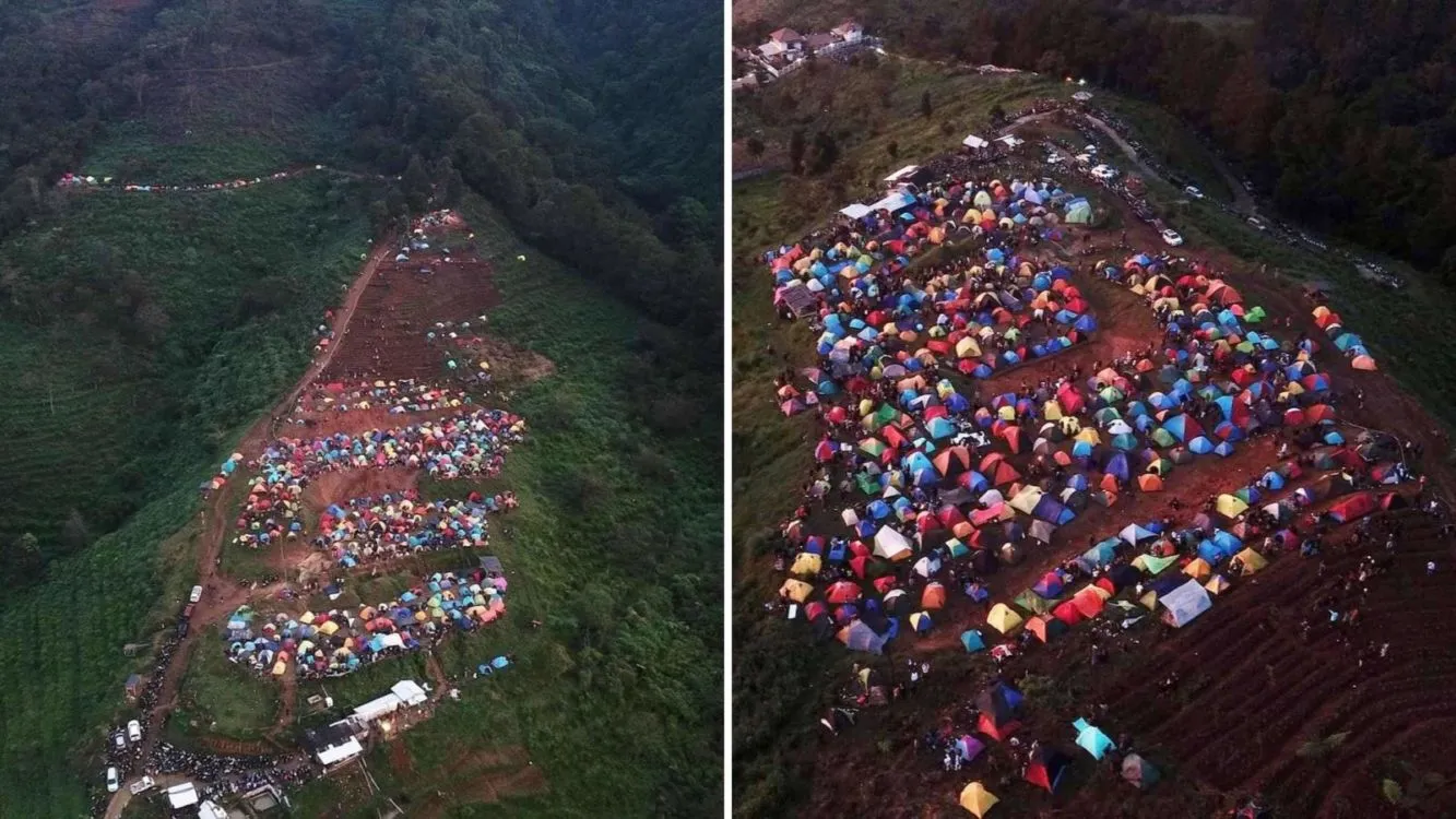 Efek Viral Ratusan Pendaki Berkemah Saat PSBB, Bukit Alas Bandawasa di Bogor Kini Ditutup Total 4