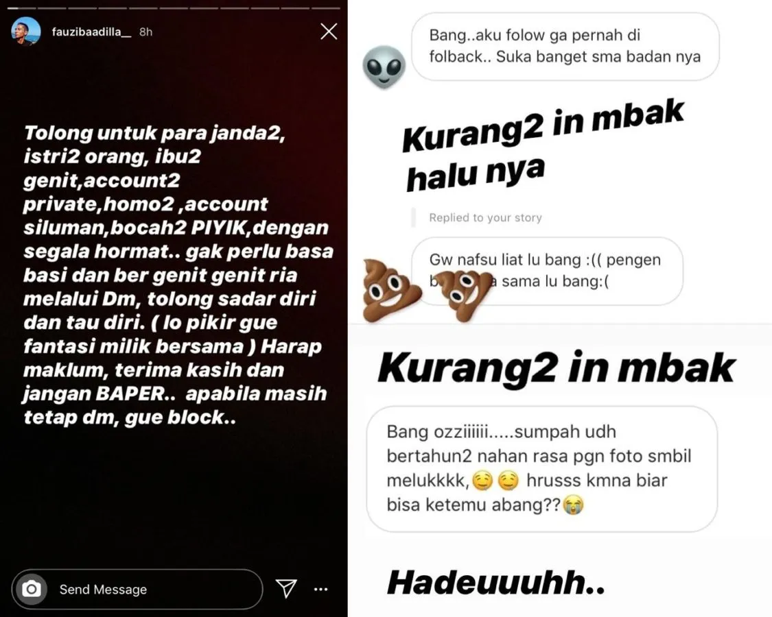 Tubuh Atletis Dikomentari, Fauzi Baadila Peringatkan Warganet yang Sering DM: Hargai Diri Anda Sendiri 3