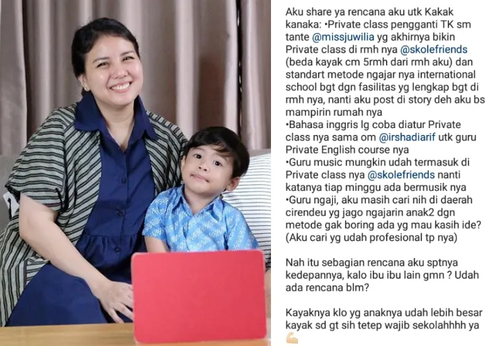 Khawatir Corona, Tya Ariestya Stop Sekolahkan Anaknya 1 Tahun ke Depan dan Pilih Belajar di Rumah 5