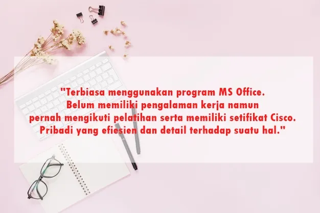 Contoh Kalimat Mempromosikan Diri untuk Melamar Kerja di Job Street 28