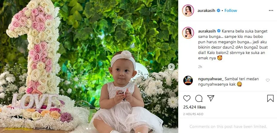 Genap Berusia 1 Tahun, ini Potret Menggemaskan Arabella Saat Rayakan Ulang Tahun Pertamanya 5