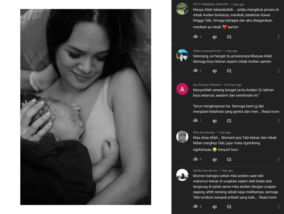Unggah Video Persalinan Tabi, Andien Aisyah Sambut Kelahiran sang Bayi dengan Tangan Sendiri 2