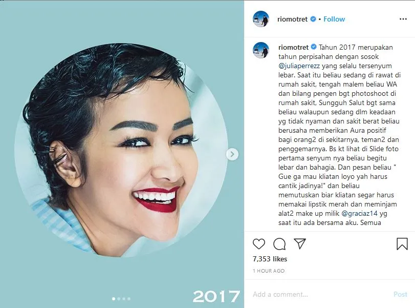 Tepat 3 Tahun Kepergian Julia Perez, para Sahabat Kenang Sosoknya Semasa Hidup. Baik Banget! 6