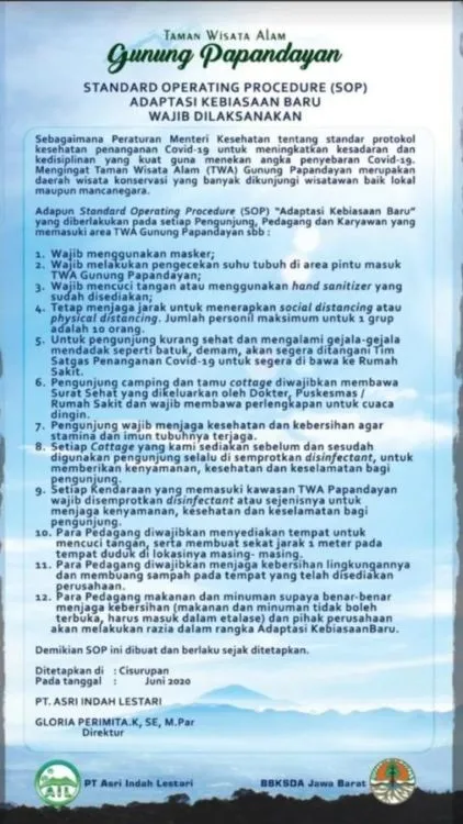 New Normal, Gunung Papandayan Sudah Dibuka Kembali. Pendaki Harus Mematuhi Protokol Kesehatan 4