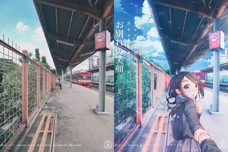 8 Potret Sudut Kota Jakarta Jika Dibikin versi Anime. Wah Jadi Mirip Jepang Beneran! 9