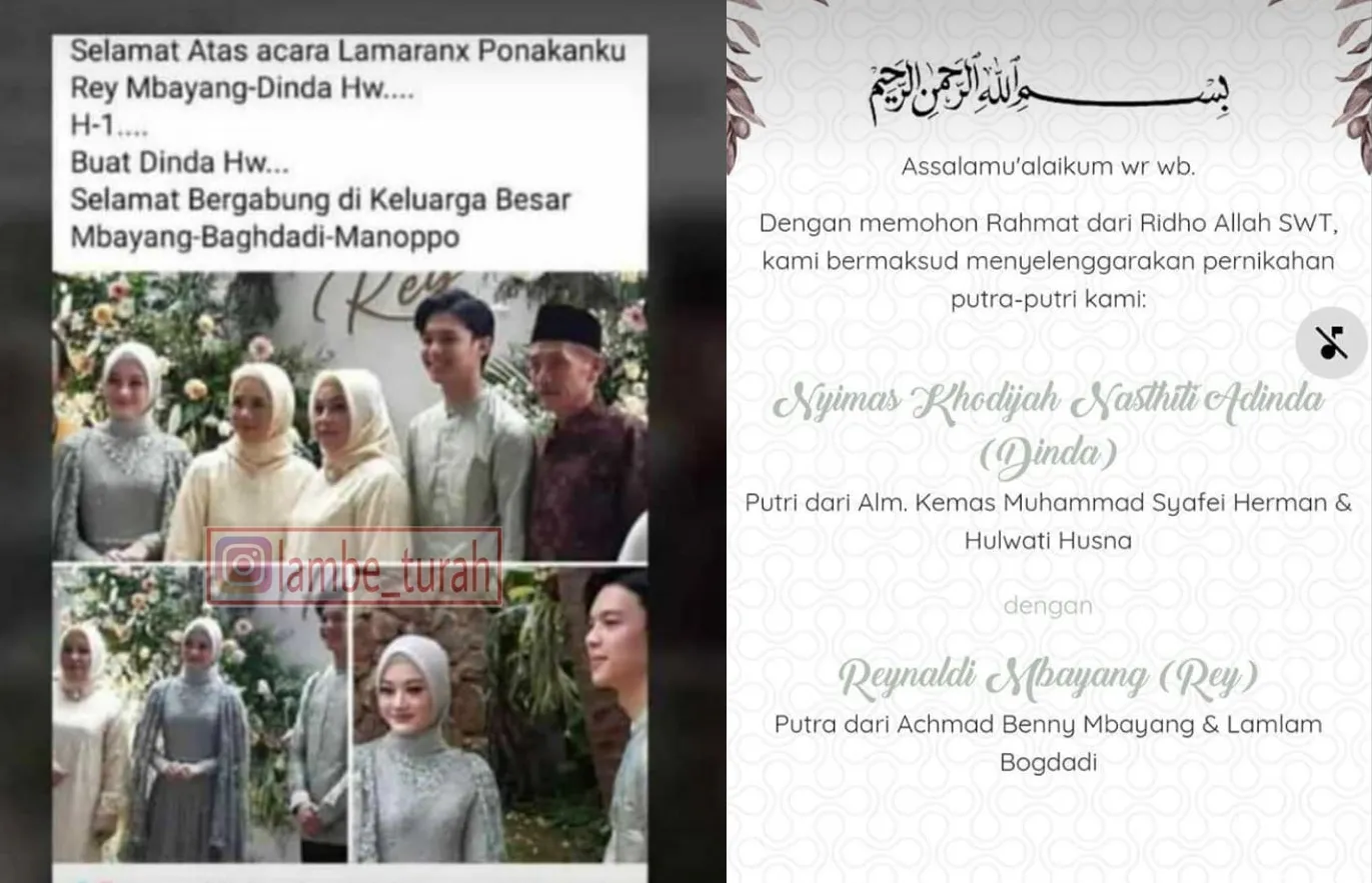 Tanpa Pacaran, Dinda Hauw Resmi Dinikahi Rey Mbayang Satu Hari Setelah Lamaran. Selamat! 4