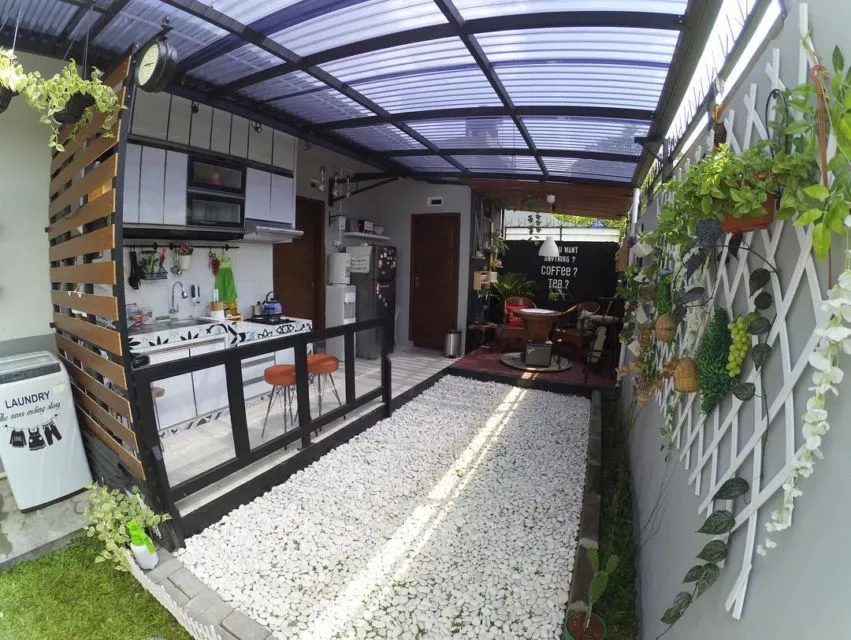 9 Desain Dapur Minimalis Terbuka di Belakang Rumah 16 konsep dapur basah terbuka