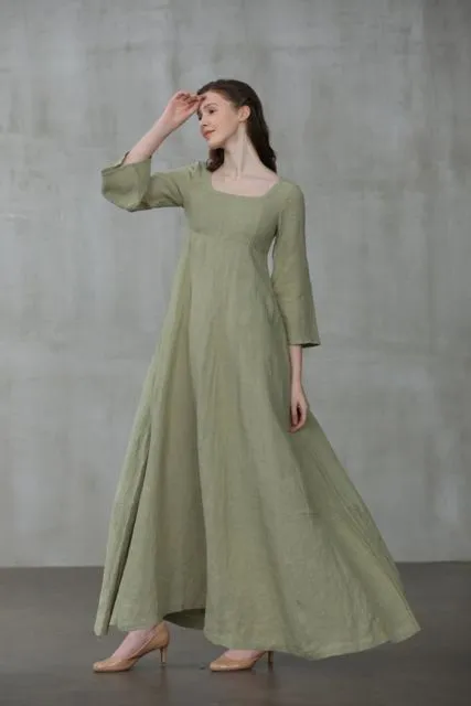 Sama Ademnya dengan Katun, Ini 9 Model Dress Linen Panjang yang Lagi Hits Banget! 10