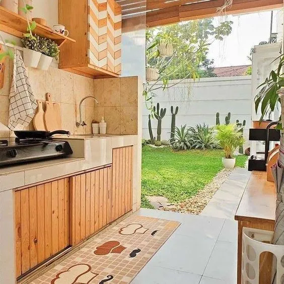 9 Desain Dapur Minimalis Terbuka di Belakang Rumah 12 desain dapur terbuka sederhana
