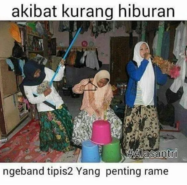 11 Meme Kocak Gambaran Kehidupan Khas Anak Santri. Ternyata Nggak Beda Jauh sama Anak Kosan :D 16