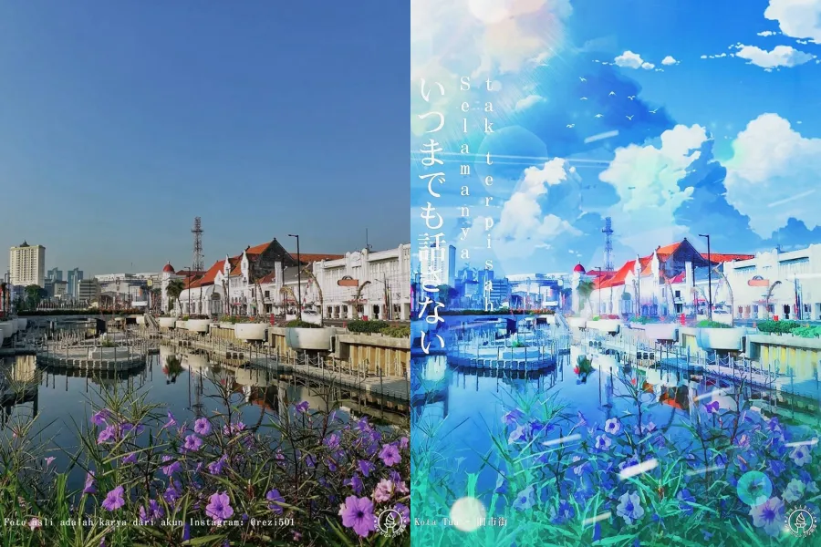 8 Potret Sudut Kota Jakarta Jika Dibikin versi Anime. Wah Jadi Mirip Jepang Beneran! 12