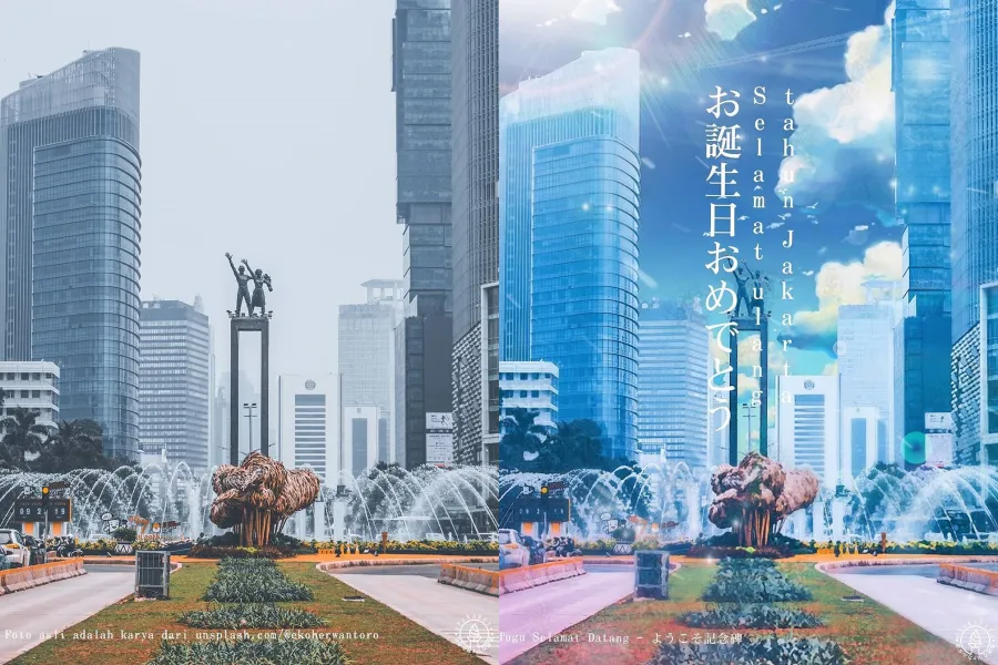 8 Potret Sudut Kota Jakarta Jika Dibikin versi Anime. Wah Jadi Mirip Jepang Beneran! 13