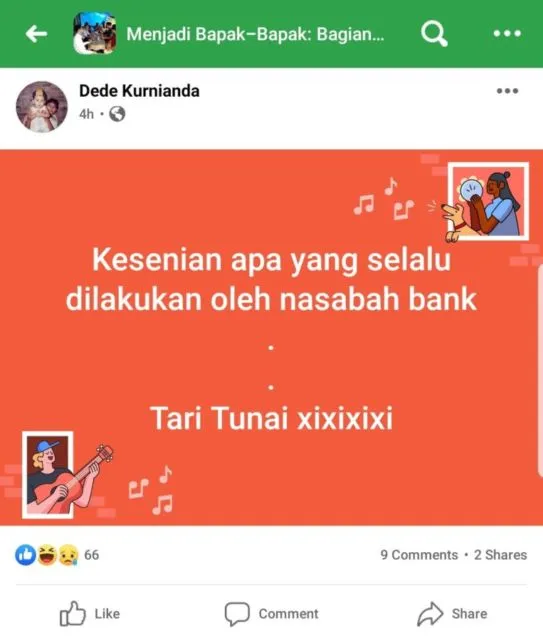 11 Status FB Kocak ala Jokes Bapak-Bapak Kompleks 21