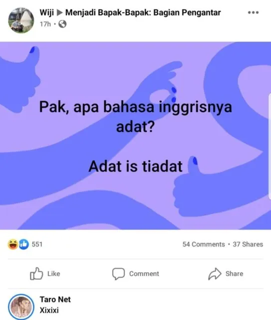 11 Status FB Kocak ala Jokes Bapak-Bapak Kompleks 17