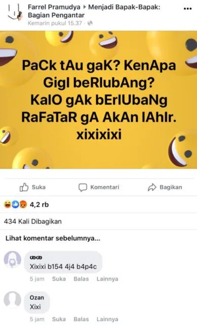 11 Status FB Kocak ala Jokes Bapak-Bapak Kompleks 16