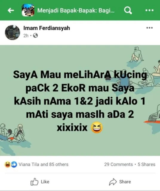 11 Status FB Kocak ala Jokes Bapak-Bapak Kompleks 15