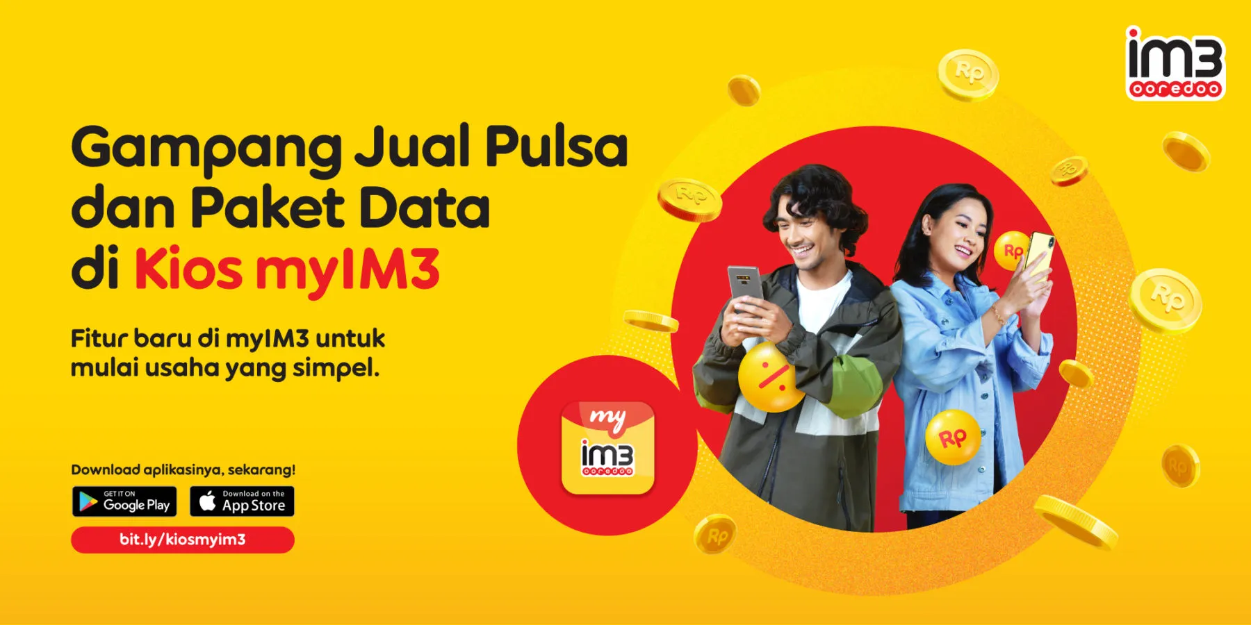 Buka Peluang Usaha, IM3 Ooredoo Hadirkan 'Kios myIM3' Agar Masyarakat Bisa Jualan Paket Internet & Pulsa Lewat Fitur Aplikasi 3
