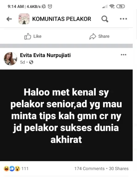 Menengok Kekonyolan Isi Grup Facebook Komunitas Pelakor. Pada Kenapa sih Orang-Orang ini? :( 11
