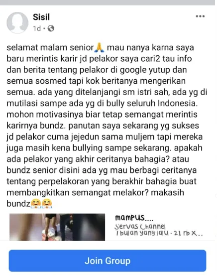 Menengok Kekonyolan Isi Grup Facebook Komunitas Pelakor. Pada Kenapa sih Orang-Orang ini? :( 12